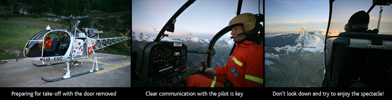 matterhorn helicopter photographs